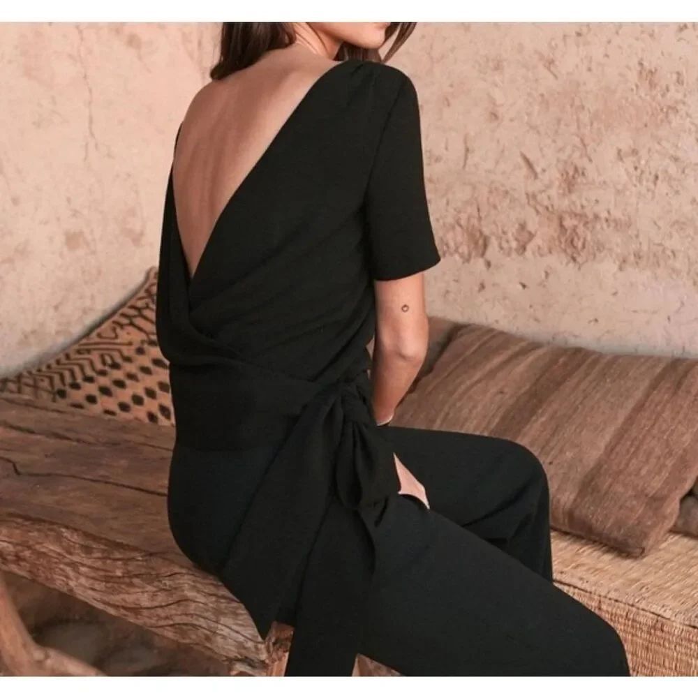 Sezane Jeanne Blouse In Black 38/US 6